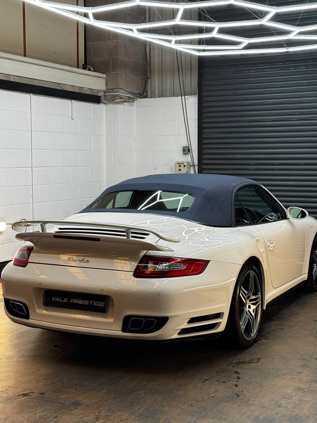 Water beading hydrophobic effect after ceramic coating treatment