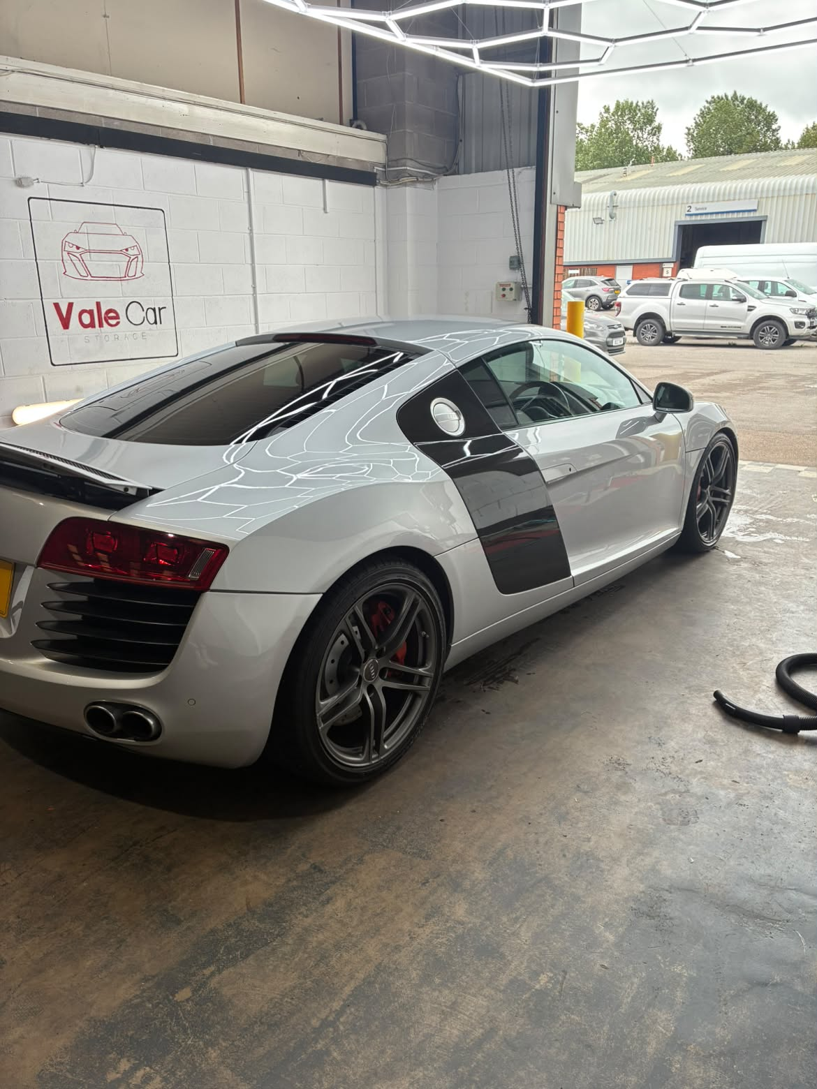 Detail showcase displaying professional finish on luxury vehicle bodywork